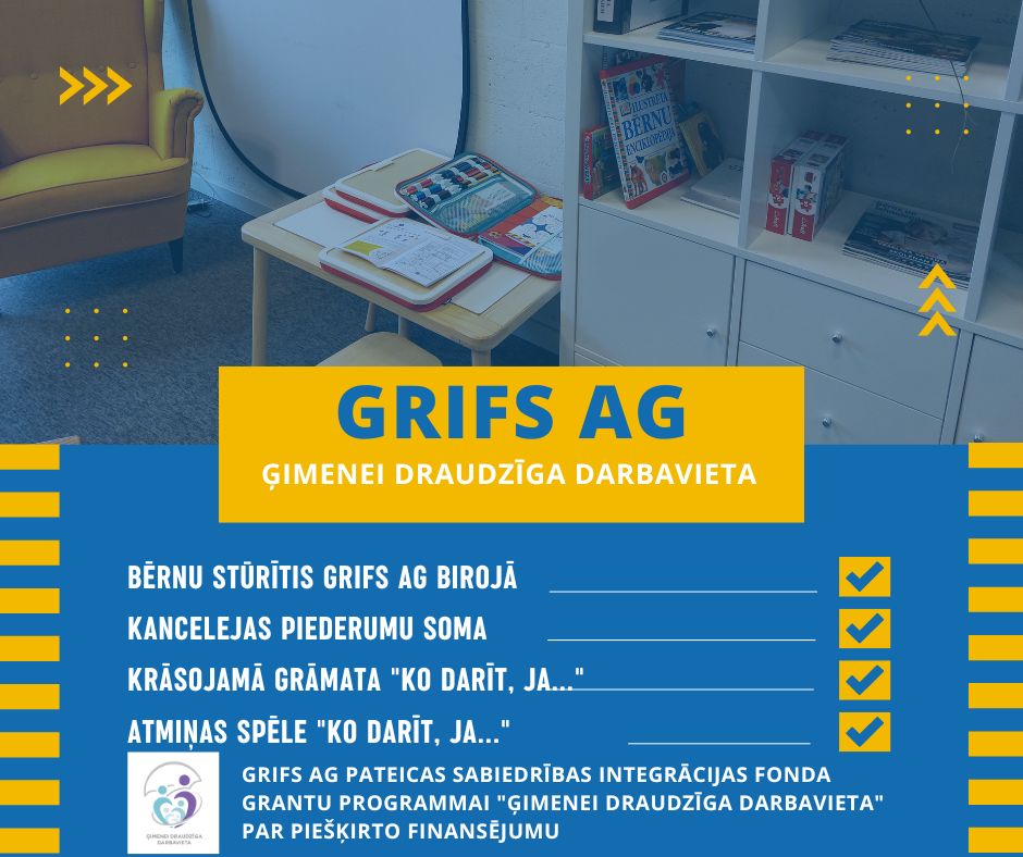 Bērnu stūrītis GRIFS AG birojā